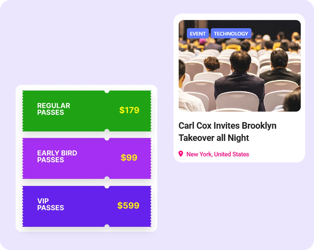 Flexible Ticket and Pricing Options