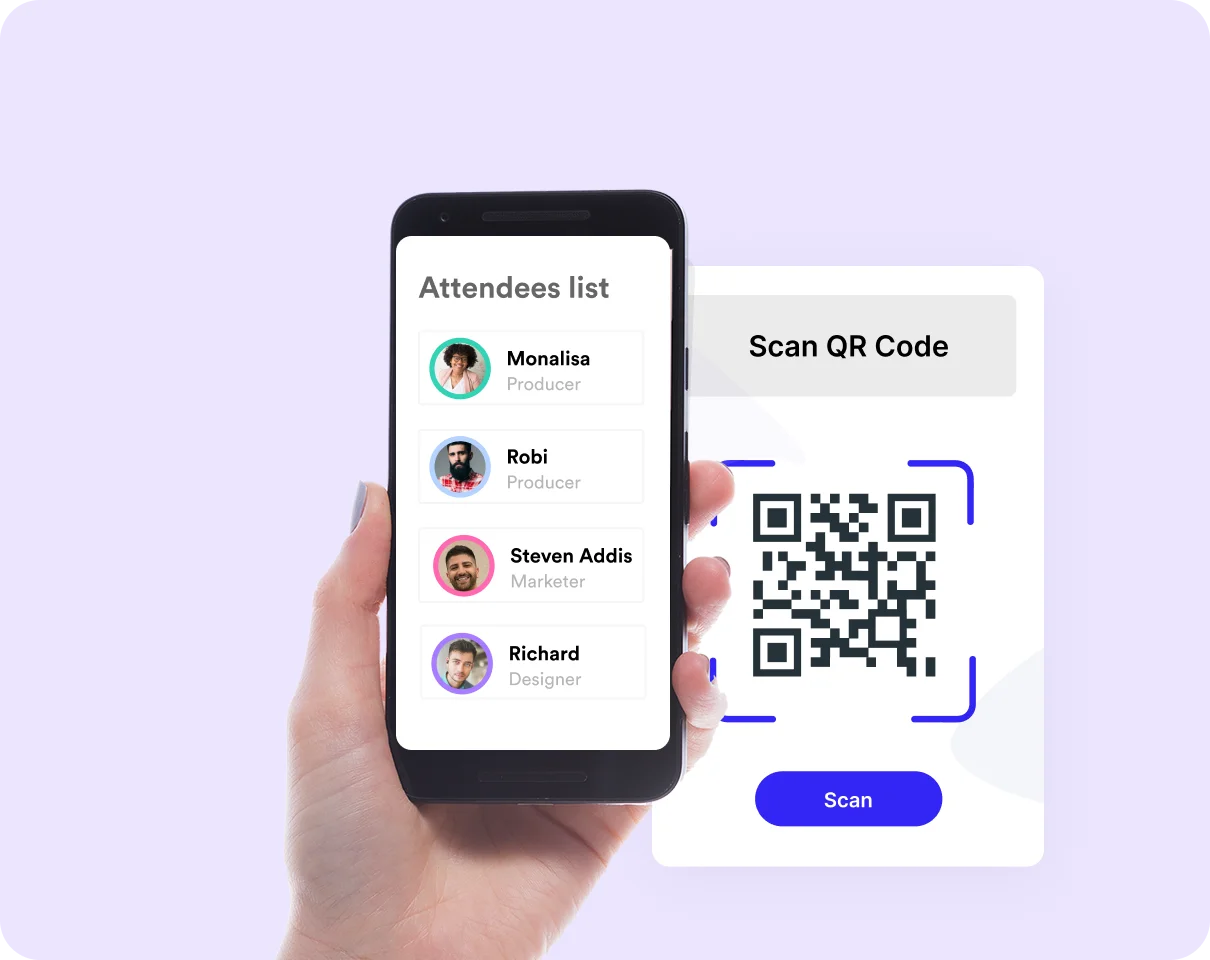 QR code tickets and mobile check-in